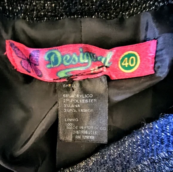 Desigual Size 40 Tango Passion Button Closure Coat Jacket womens - Picture 2 of 7